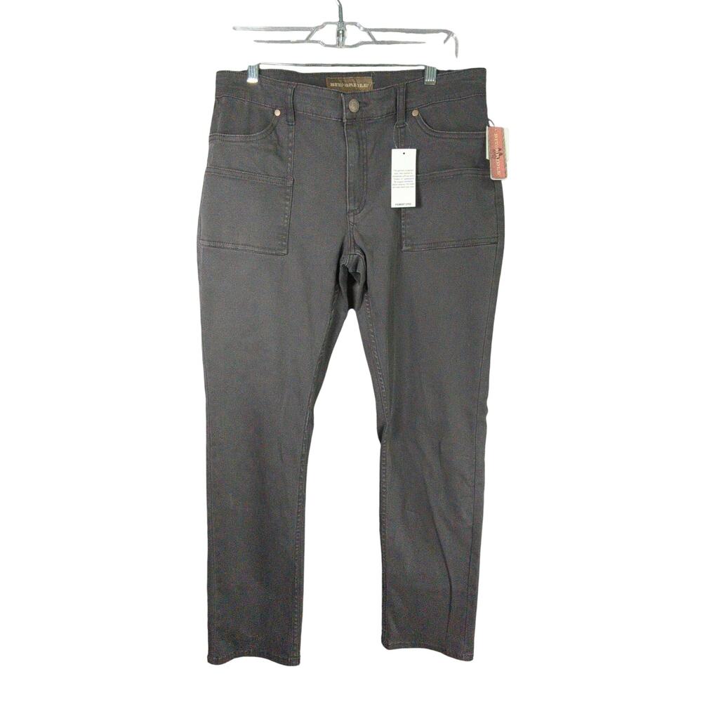 Bit & Bridle Pants‎ Womens 12 Gray Chino Equestrian New
